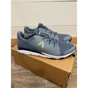 Reebok Trainflex BD5893 Mens Blue Mesh Lace Up Athletic Cross Training Shoes 13